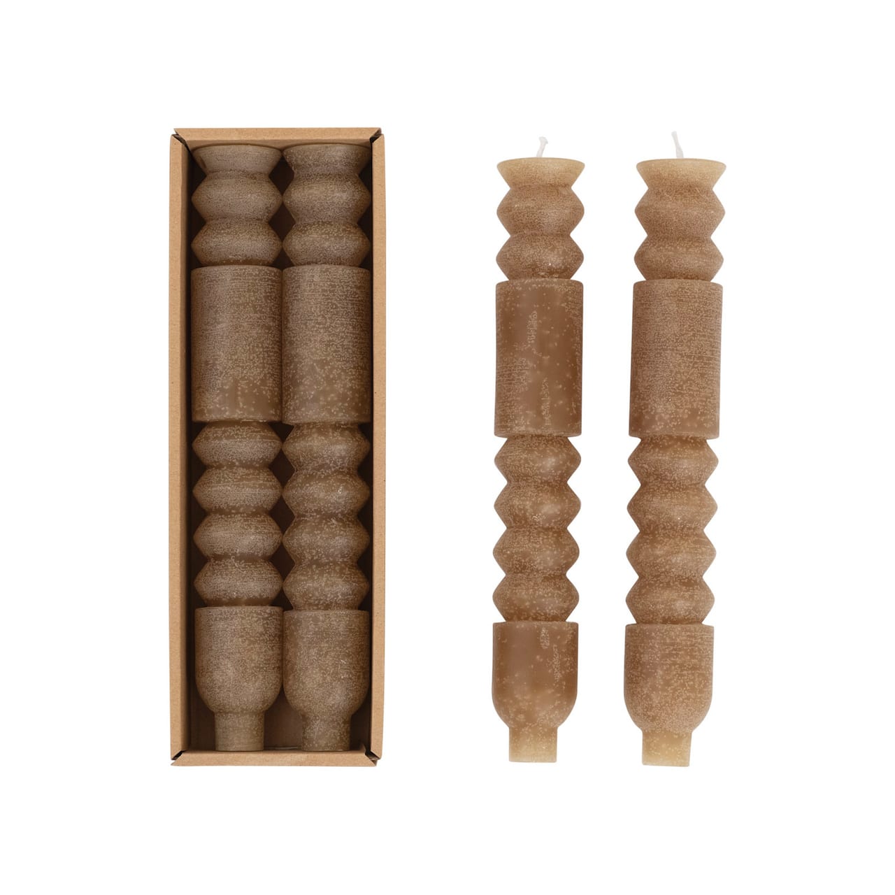 10&#x22; Unscented Totem Taper Candles in Box, 2ct.